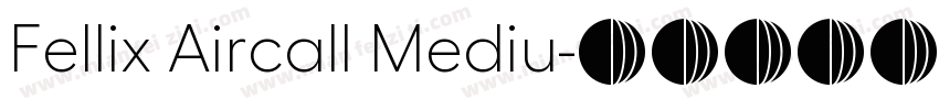 Fellix Aircall Mediu字体转换